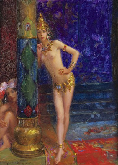 Two Dancers by Gaston Bussiere